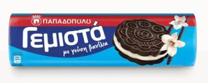 PAPADOPOULOS SANDWICH BISCUITS W/VANILLA FLAVORED CREAM x 2 PACK