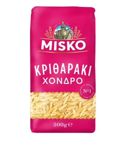 MISKO ORZO PASTA LARGE x 5 PACK